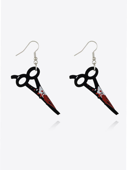 Women Bloody Horror Halloween Drop Earrings nicholesgifts