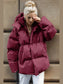 Pocketed Zip Up Hooded Puffer Jacket nicholesgifts