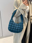 Quilted Ruched Shoulder Bag nicholesgifts