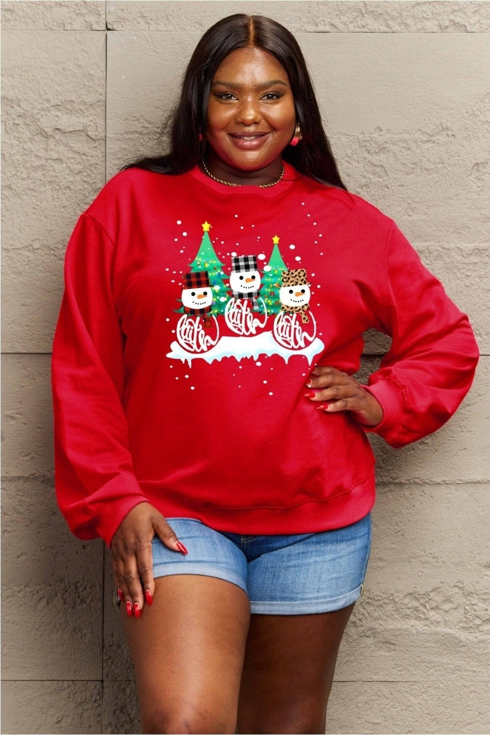 Simply Love Full Size Graphic Round Neck Sweatshirt nicholesgifts