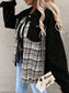 Plaid Button Up Dropped Shoulder Jacket nicholesgifts