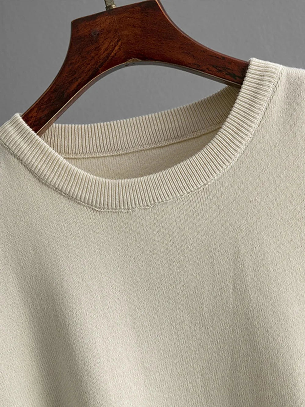 High-Low Round Neck Top and Pants Sweater Set nicholesgifts