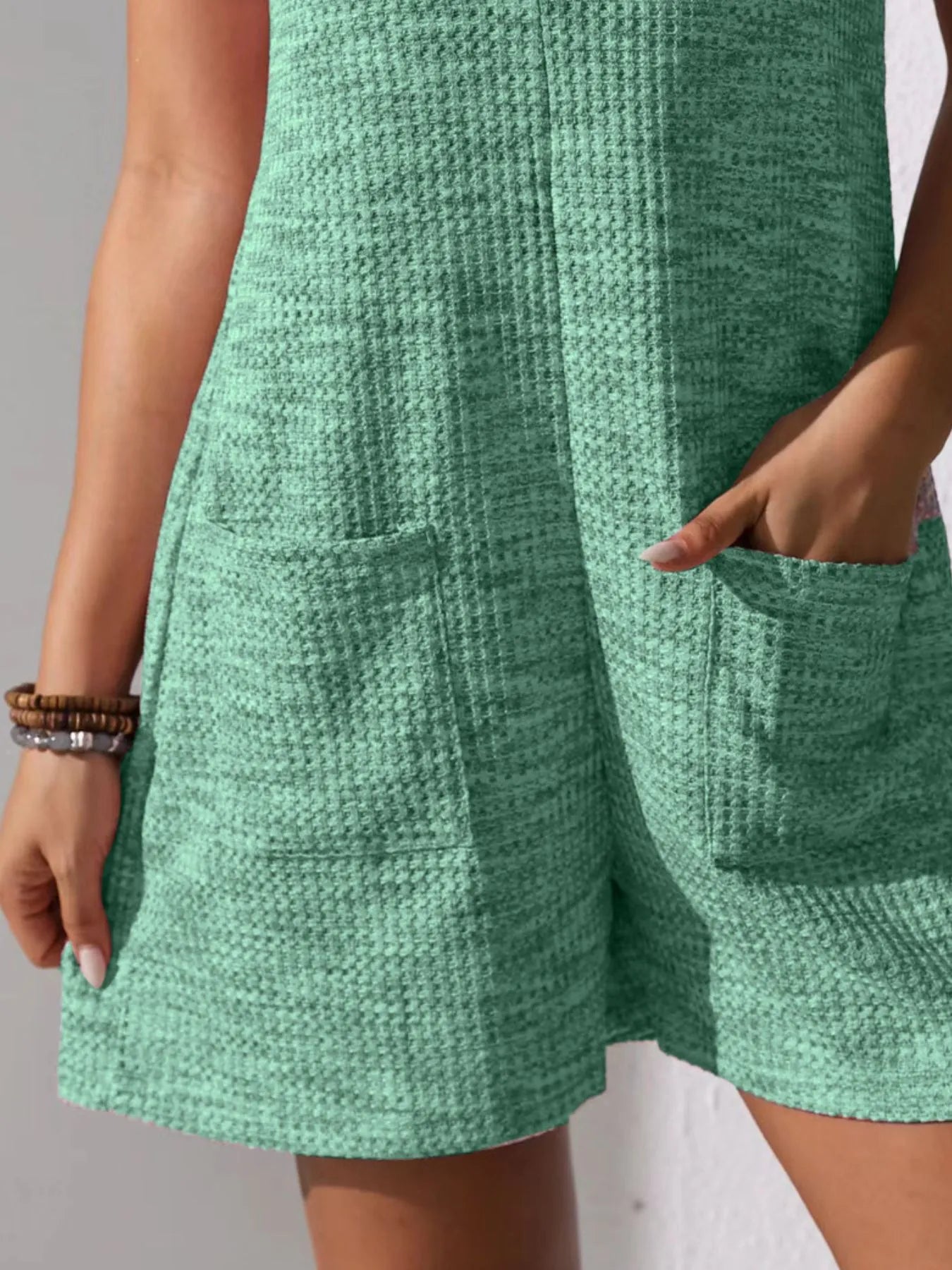 Full Size Button Front Romper with Pockets Plus Size nicholesgifts