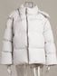 Pocketed Zip Up Hooded Puffer Jacket nicholesgifts