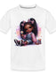 African American Toddler Girls Pretty in Bows Organic Short Sleeve T-Shirt