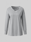 Women Full Size V-Neck Long Sleeve T-Shirt NicholesGifts