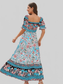 Floral Flounce Sleeve Midi Dress nicholesgifts