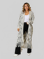 Women Open Front Fringe Hem Cardigan Sweater nicholesgifts