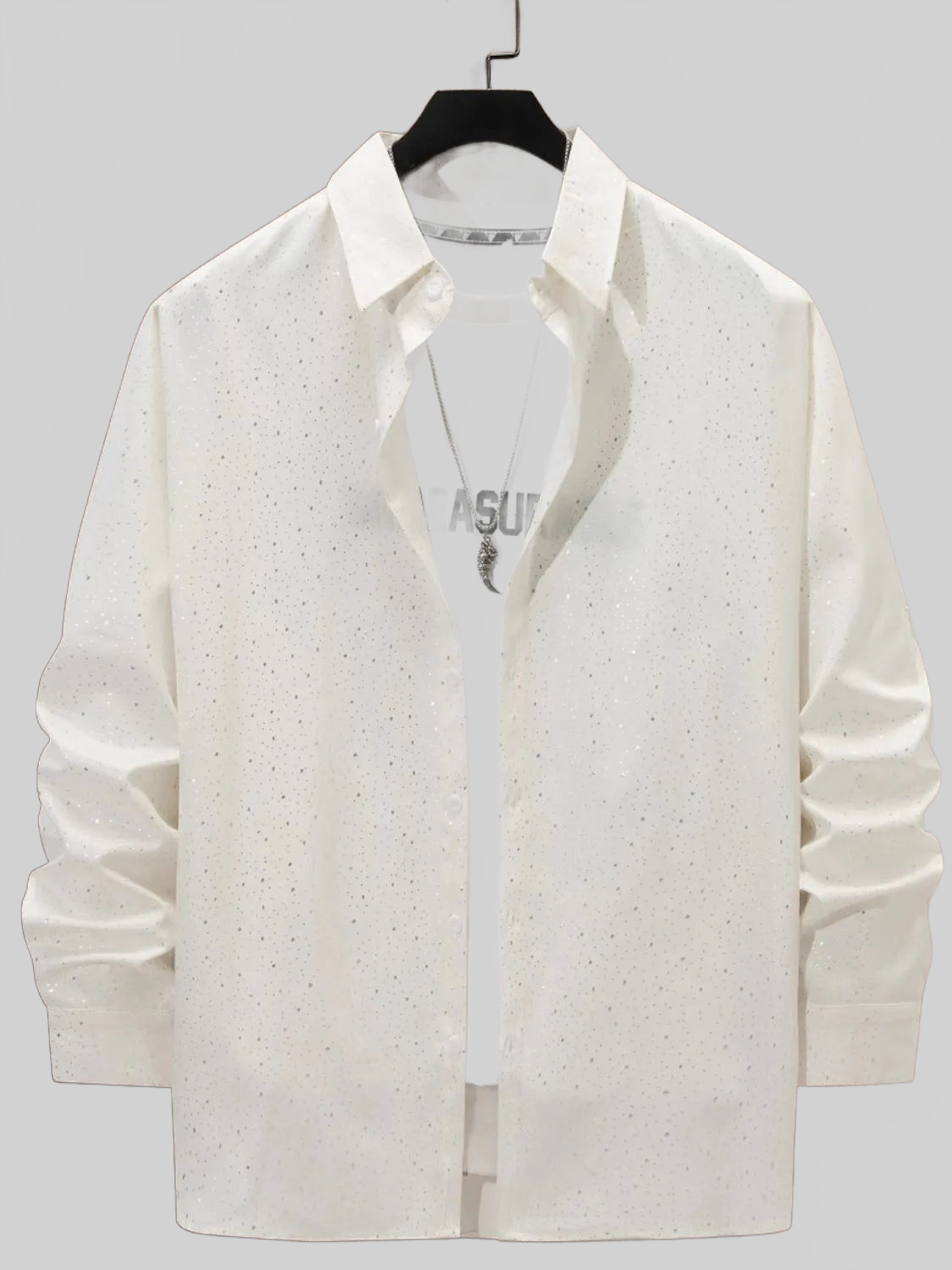 Men's Full Size Button Up Long Sleeve Shirt Plus Size nicholesgifts
