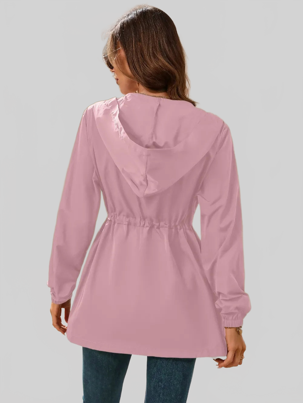 Ivy Lane Outdoor Waterproof Long Sleeve Hooded Windbreaker nicholesgifts