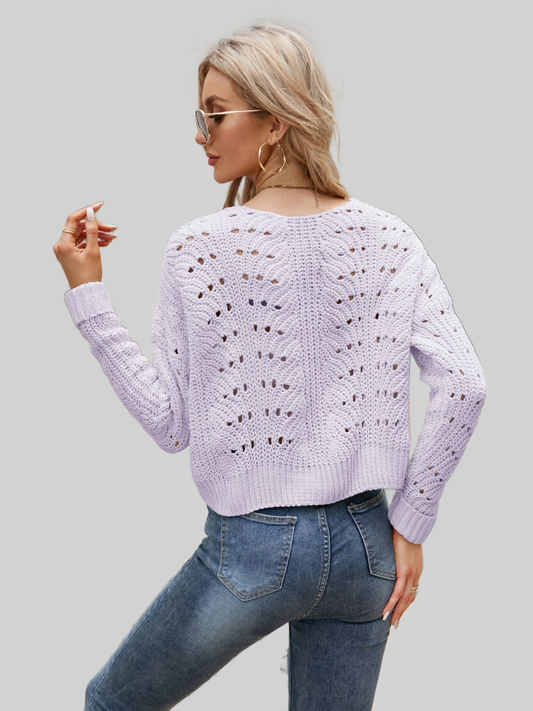 Open Front Cuffed Cropped Cardigan nicholesgifts