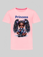 African American Toddler Girls Princess Short Sleeve T-Shirt nicholesgifts
