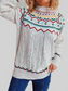 Women Cable-Knit Mock Neck Long Sleeve Sweater nicholesgifts
