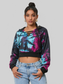 NicholesGifts Women Tie-Dye Lace-Up Hoodie NicholesGifts