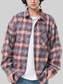 Men's Plus Size Plaid Button Up Long Sleeve Shirt nicholesgifts