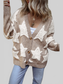 Women Star Button Up Long Sleeve Cardigan NicholesGifts