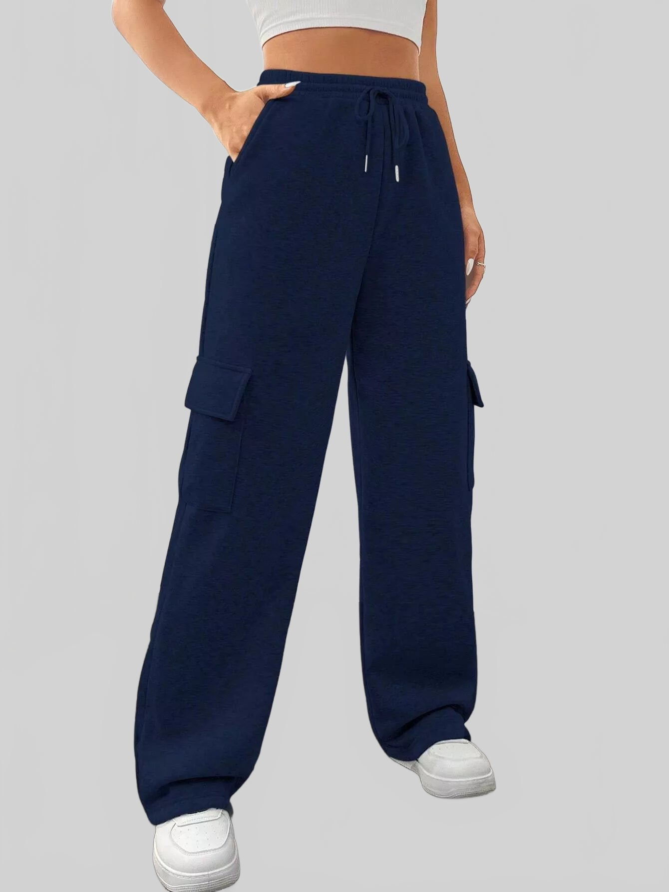Women Relaxed Fit Pants with Drawstring Waist nicholesgifts