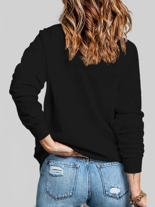 Pumpkin Graphic Round Neck Dropped Shoulder Sweatshirt nicholesgifts