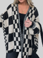 Women Plaid Open Front Long Sleeve Cardigan Sweater NicholesGifts