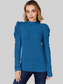 Basic Full Size Ribbed Mock Neck Puff Sleeve T-Shirt nicholesgifts