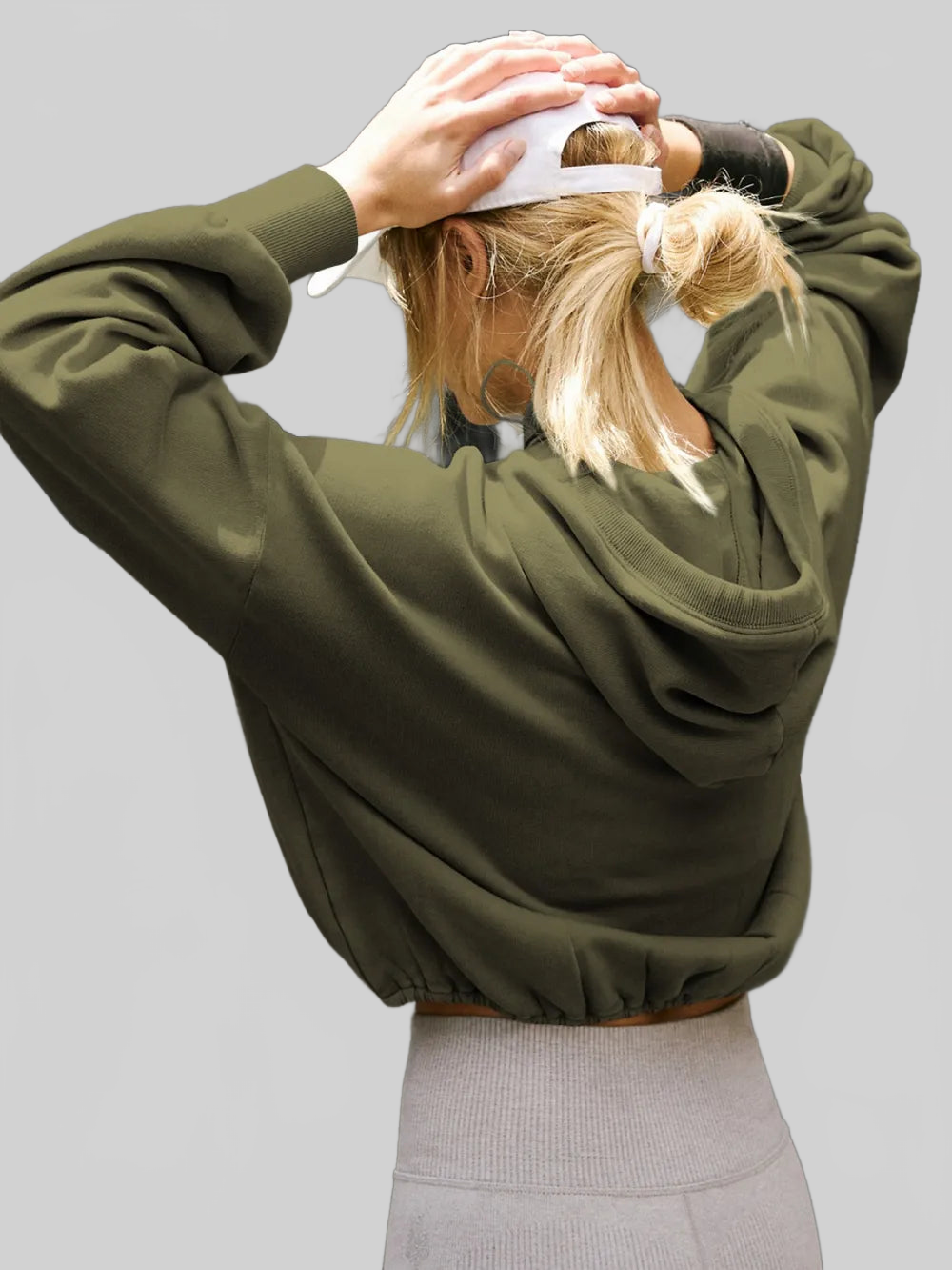 Half Zip Pocketed Dropped Shoulder Hoodie NicholesGifts