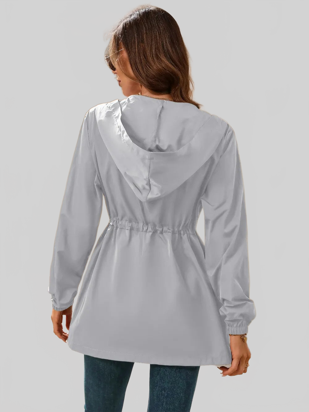 Ivy Lane Outdoor Waterproof Long Sleeve Hooded Windbreaker nicholesgifts