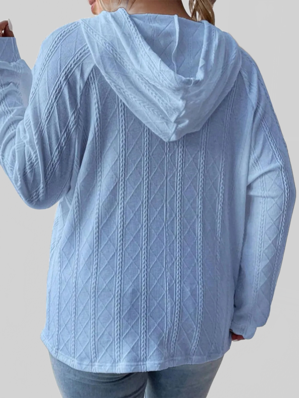 Full Size Drawstring Long Sleeve Hoodie NicholesGifts