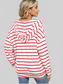 Drawstring Striped Long Sleeve Hoodie NicholesGifts