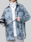 Men's Plus Size Tie-Dye Oversized Button-Up Shirt nicholesgifts