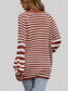 Striped Button Down Long Sleeve Cardigan nicholesgifts