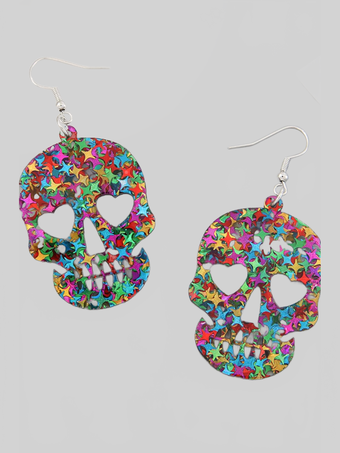 Women Acrylic Skull Drop Earrings nicholesgifts
