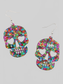 Women Acrylic Skull Drop Earrings nicholesgifts