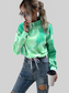 Women Ivy Lane Tie-Dye Quarter Zip Dropped Shoulder Sweatshirt nicholesgifts