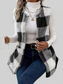 Women Cozy Plaid Sherpa Vest Coat nicholesgifts