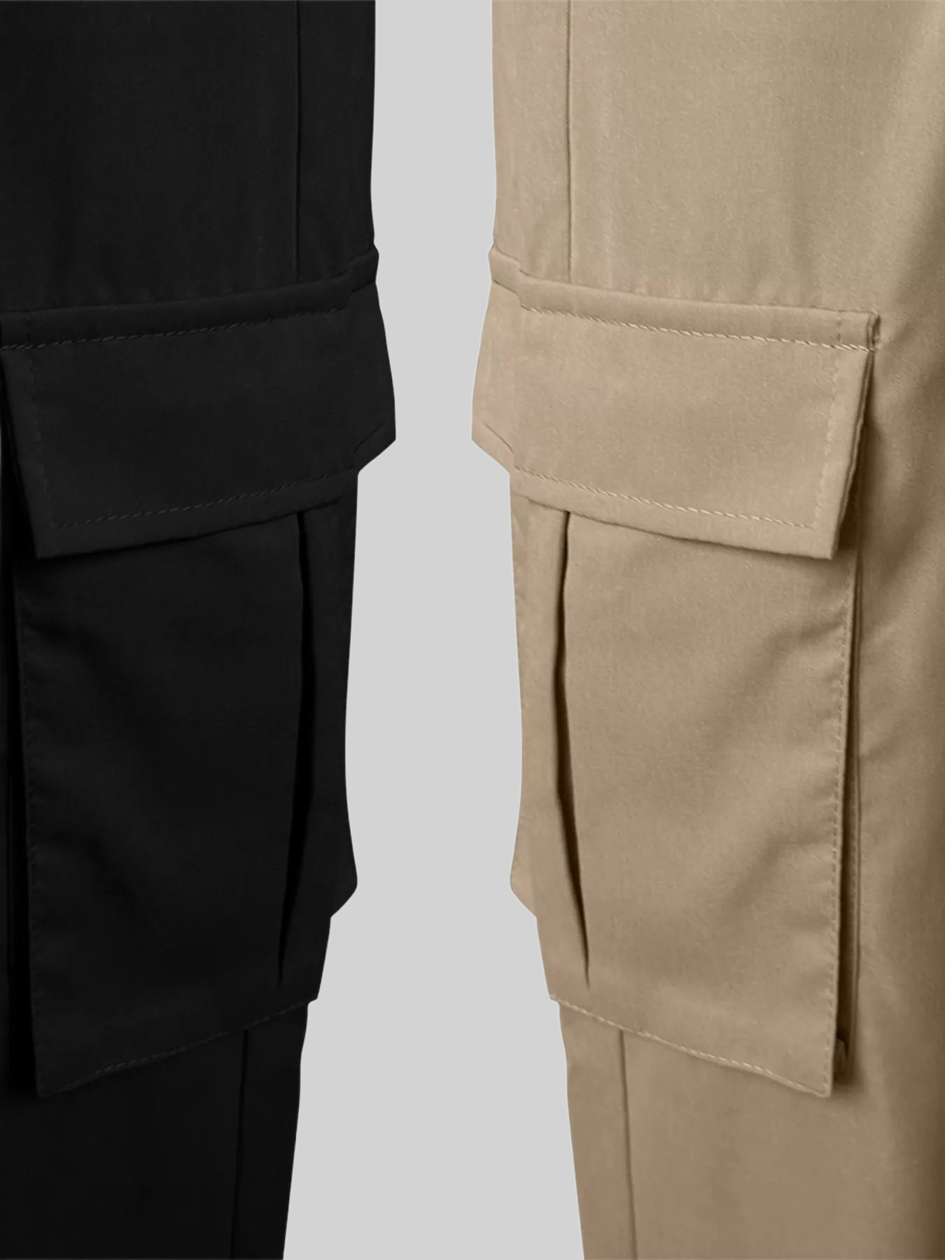 2 Piece Elastic Waist Cargo Pants NicholesGifts