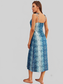 Printed Tie Shoulder Midi Night Dress nicholesgifts