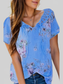 Women Full Size Printed Tie Neck Short Sleeve Blouse nicholesgifts