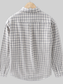 Men's Plus Size Plaid Button Up Long Sleeve Shirt nicholesgifts