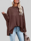 Waffle Knit Boat Neck T-Shirt nicholesgifts