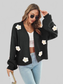 Floral Open Front Long Sleeve Cardigan nicholesgifts
