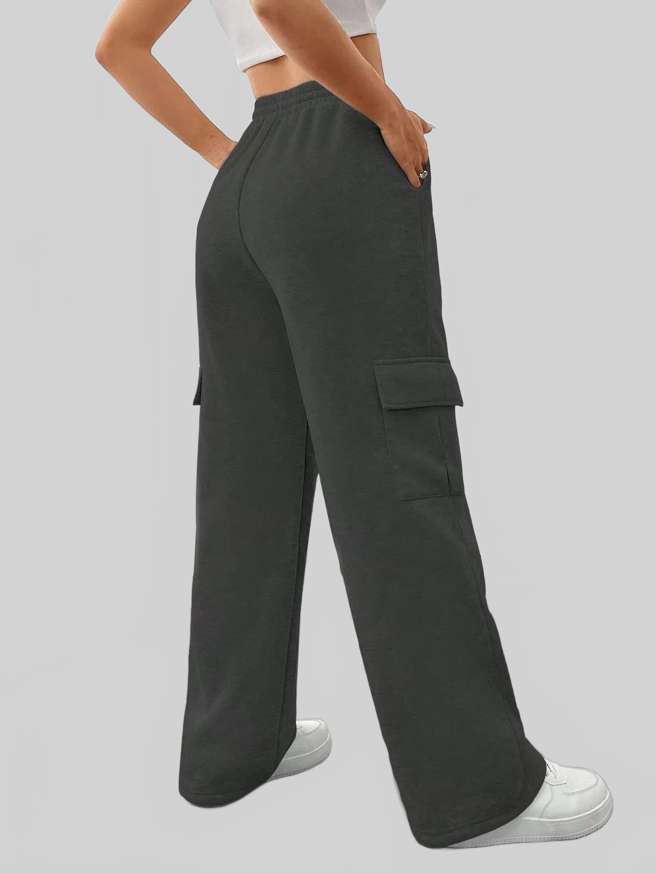 Women Relaxed Fit Pants with Drawstring Waist nicholesgifts