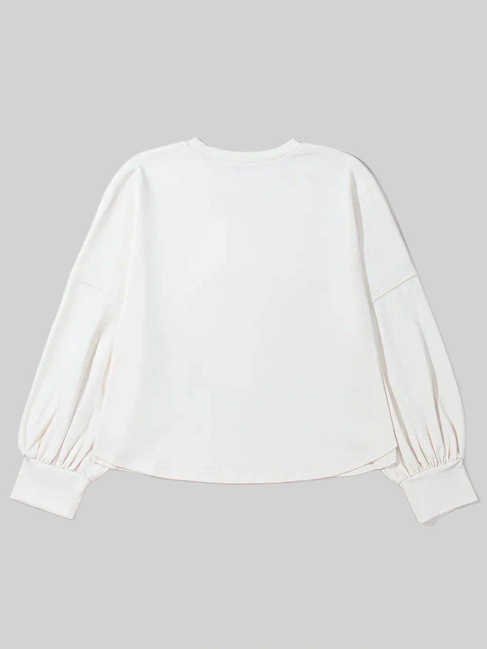 Women Plus Size Studded Star Round Neck Long Sleeve Blouse nicholesgifts