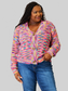 Angel Wings Woven Right V-Neck Long Sleeve Cardigan nicholesgifts