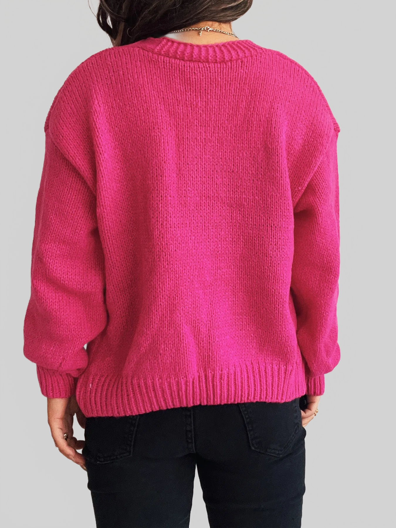 Flower Open Front Long Sleeve Cardigan nicholesgifts