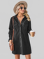 Pocketed Dropped Shoulder Mini Denim Dress nicholesgifts