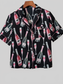 Champagne Print Short Sleeve Top and Shorts Set nicholesgifts