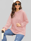 Waffle-Knit Long Sleeve Hoodie nicholesgifts