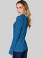 Basic Full Size Ribbed Mock Neck Puff Sleeve T-Shirt nicholesgifts