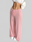 Women Striped Wide Leg Drawstring Pants nicholesgifts
