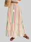 Frill Printed Maxi Skirt nicholesgifts